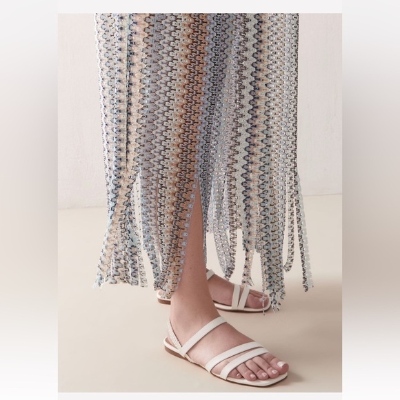 NWT Becca by Rebecca Virtue Wander Fringe Sheer Kimono Swim Cover-Up - 1X - Picture 6 of 10